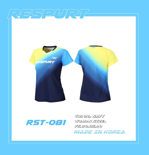 [리스퍼트] 여성 라운드 경기용 티셔츠 RST-081