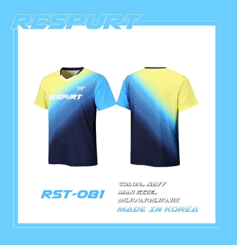 [리스퍼트] 남성 라운드 경기용 티셔츠 RST-081